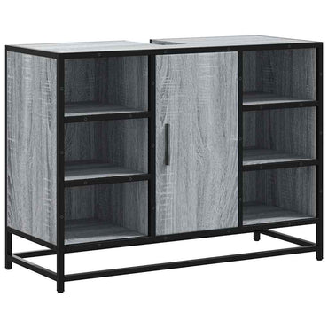 vidaXL Meuble sous-vasque gris Sonoma 80x33x60 cm Bois d'ingénierie