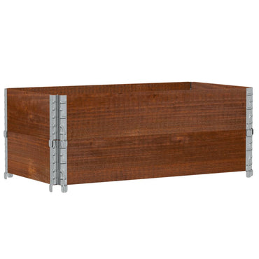vidaXL Pflanzkasten Braun 100x50 cm Massivholz Kiefer