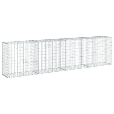 vidaXL Gabion avec couvercle 400x50x100 cm Fer galvanisé