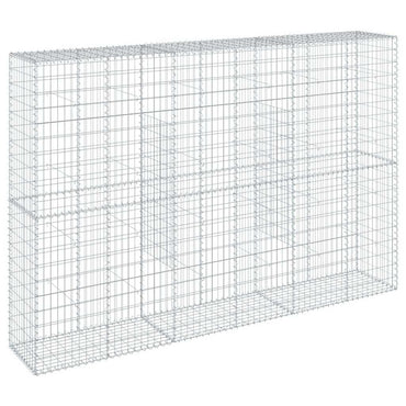 vidaXL Gabione mit Deckel 300x50x200 cm Verzinktes Eisen