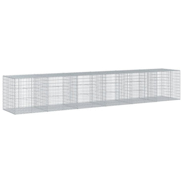 vidaXL Gabion avec couvercle 600x100x100 cm en fer galvanisé