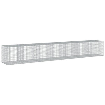 vidaXL Gabionenkorb mit Deckel 700x100x100 cm en acier galvanisé