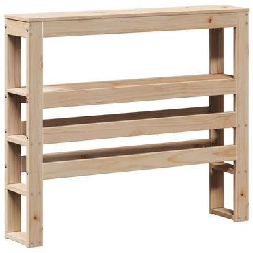 vidaXL Kopfteil mit Ablagen 100 cm Massivholz Kiefer
