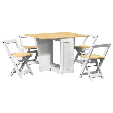 vidaXL Ensemble de salle à manger 5 pcs Corona blanc Bois de pin