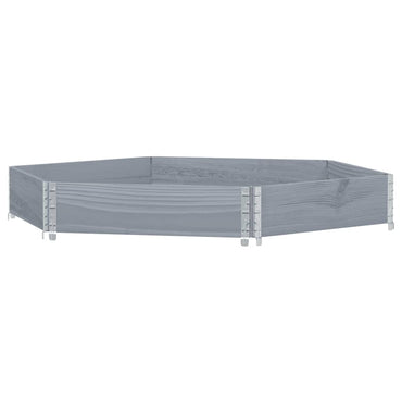 vidaXL Rehausse de palette Gris 160x160 cm Pin massif