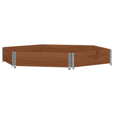 vidaXL Rehausse de palette marron 160x160 cm en pin massif