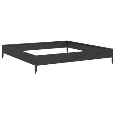 vidaXL Carré potager Noir 100x100x18,5 cm Acier