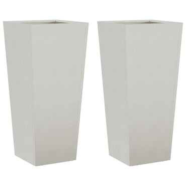 vidaXL Pflanzkübel 2 Stk. 35x35x75 cm Edelstahl