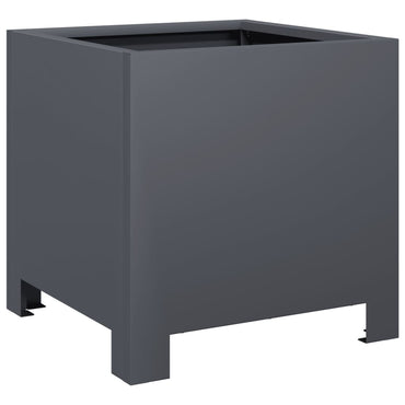 vidaXL Pflanzkübel Anthrazit 30x30x30 Stahl
