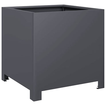 vidaXL Pflanzkübel Anthrazit 40x40x40 Stahl