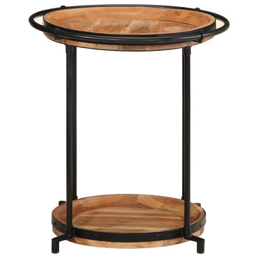 vidaXL Beistelltisch Ø55x60 cm Massivholz Akazie