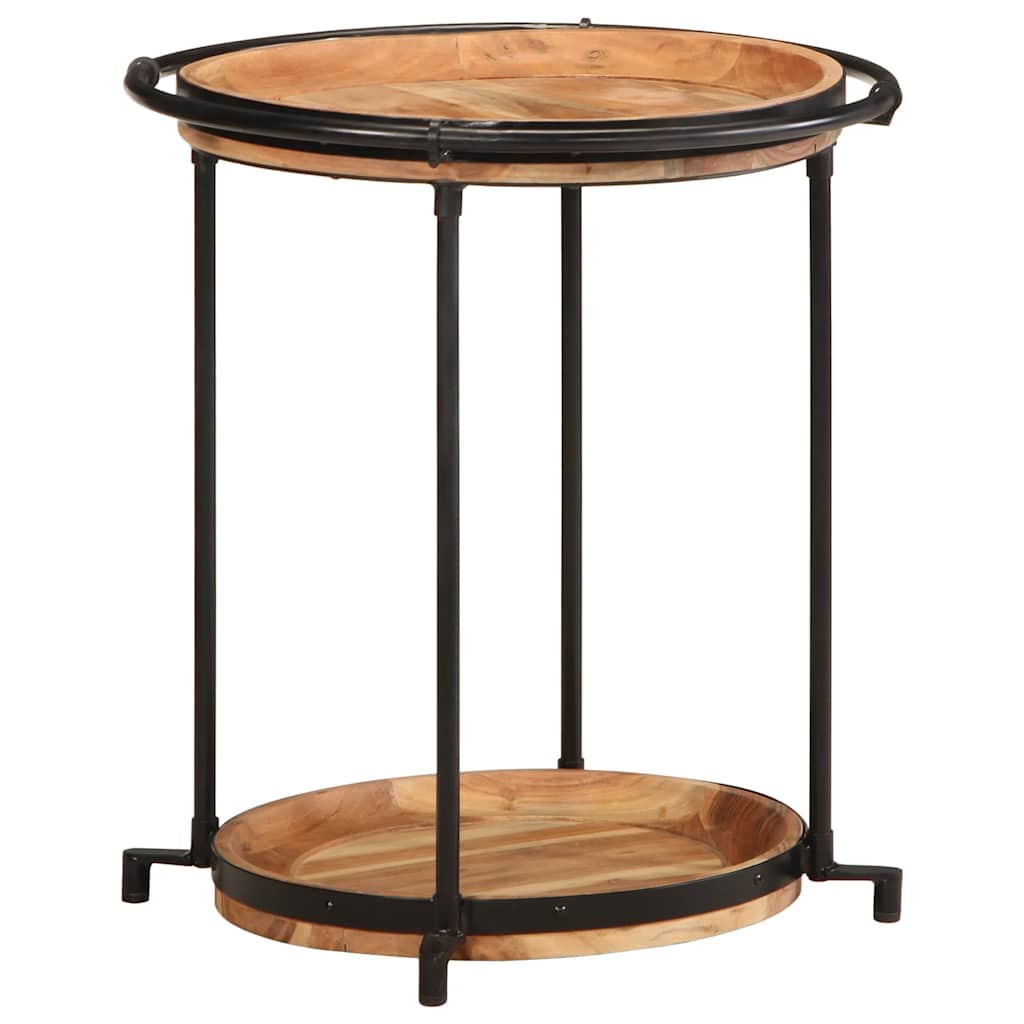 vidaXL Beistelltisch Ø55x60 cm Massivholz Akazie