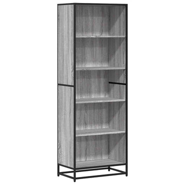 vidaXL Bücherregal Grau Sonoma 60x35x170,5 cm Holzwerkstoff