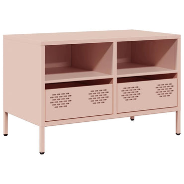 vidaXL TV-Schrank Rosa 68x39x43,5 cm Kaltgewalzter Stahl