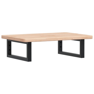 vidaXL Waschtischplatte mit Halterung Stahl und Massivholz Eiche