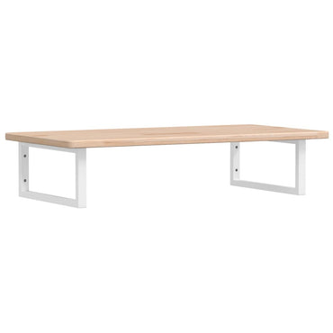 vidaXL Waschtischplatte mit Halterung Stahl und Massivholz Eiche