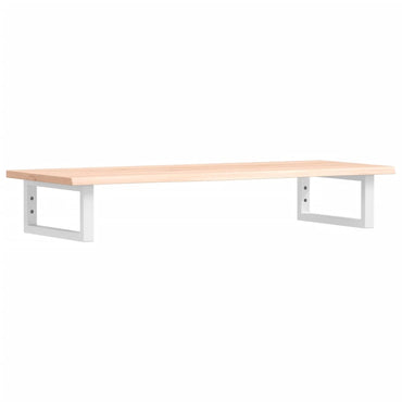 vidaXL Waschtischplatte mit Halterung Stahl und Massivholz Eiche
