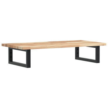 vidaXL Waschbeckenregal Wandmontage Stahl und Akazienholz