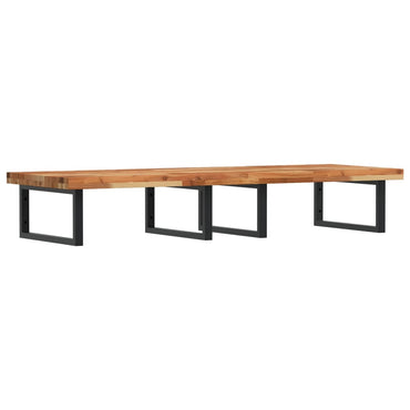 vidaXL Waschbeckenregal Wandmontage Stahl und Akazienholz