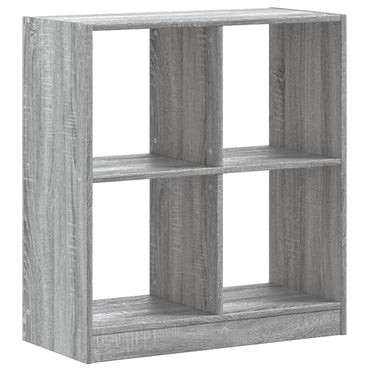 vidaXL Bücherregal Grau Sonoma 68,5x32x75 cm Holzwerkstoff