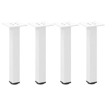 vidaXL Couchtischbeine 4 Stk. Weiß 42-44 cm Stahl