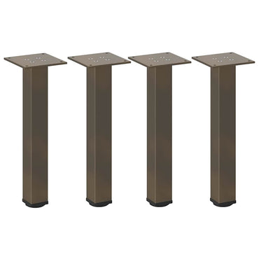 vidaXL Couchtischbeine 4 Stk. Naturstahl 42-44 cm Stahl