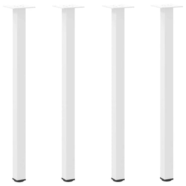 vidaXL Konsolentischbeine 4 Stk. Weiß 72-74 cm Stahl