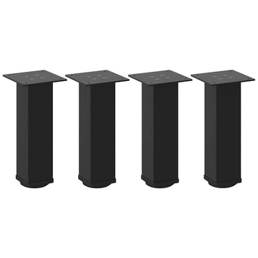 vidaXL Couchtischbeine 4 Stk. Schwarz 30-32 cm Stahl