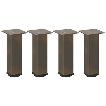 vidaXL Couchtischbeine 4 Stk. Naturstahl 30-32 cm Stahl