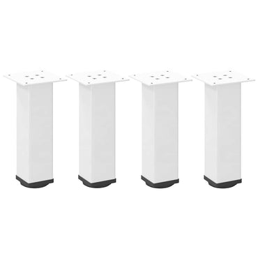 vidaXL Pieds de table basse 4 pcs Blanc 42-44 cm Acier