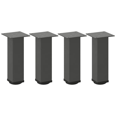 vidaXL Couchtischbeine 4 Stk. Anthrazit 42-44 cm Stahl