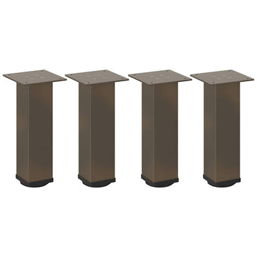 vidaXL Pieds de table basse 4 pcs Acier naturel 42-44 cm Acier