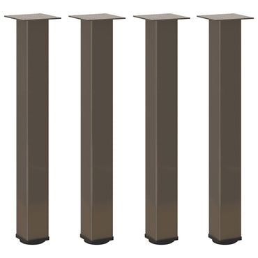 vidaXL Pieds de table console 4 pcs Acier brut 72-74 cm Acier