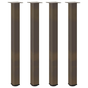 vidaXL Pieds de table de bar 4 pcs Acier brut 100-102 cm Acier