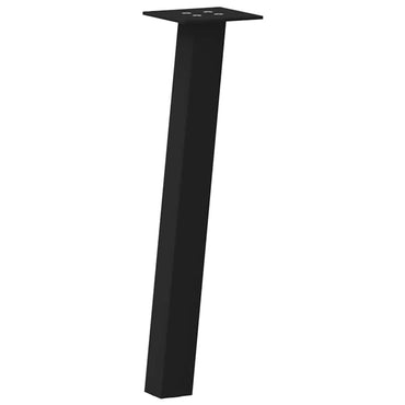 vidaXL Pieds de table basse 4 pcs Noir 30 cm Acier