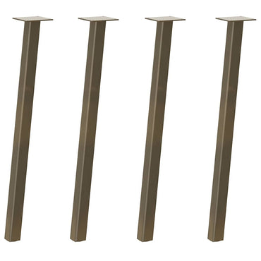 vidaXL Konsolentischbeine 4 Stk. Naturstahl 72 cm Stahl