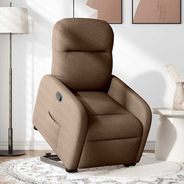 vidaXL Fauteuil relax avec fonction releveur Tissu marron