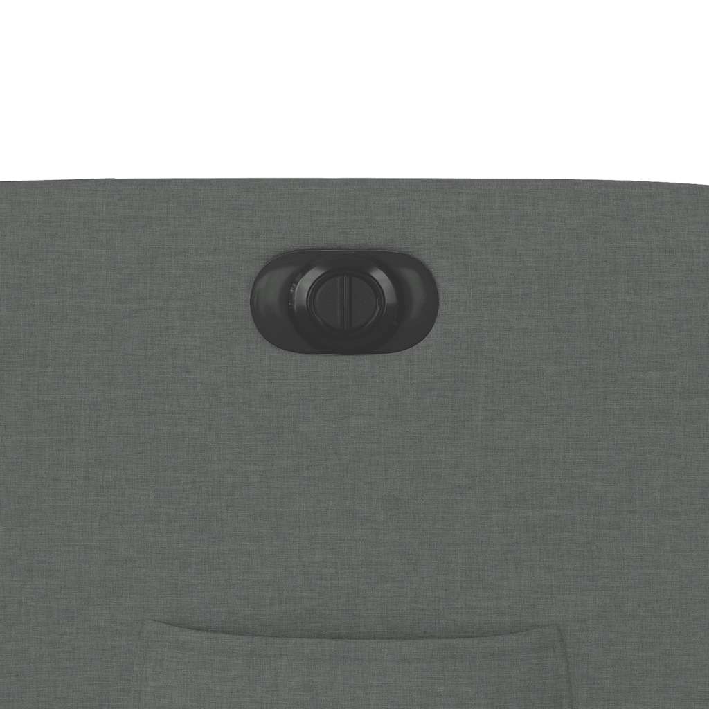 Fauteuil relax électrique inclinable et releveur vidaXL, tissu gris foncé