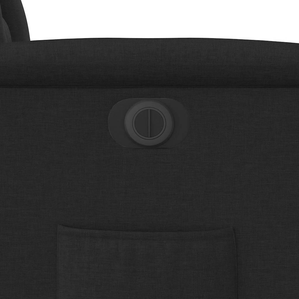 vidaXL Relaxsessel Elektrisch Schwarz Stoff