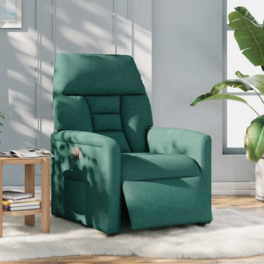 vidaXL Relaxsessel Elektrisch Dunkelgrün Stoff