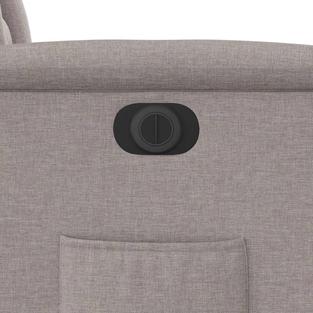 vidaXL Relaxsessel Elektrisch Taupe Stoff