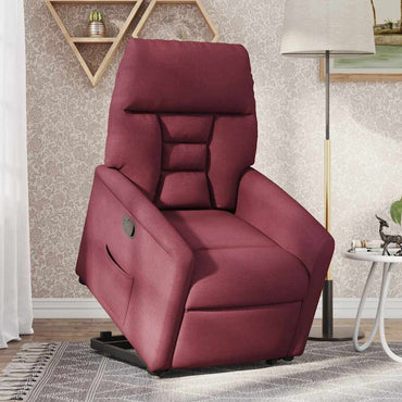 vidaXL Relaxsessel mit Aufstehhilfe Weinrot Stoff