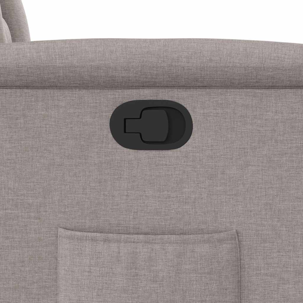 vidaXL Relaxsessel mit Aufstehhilfe Taupe Stoff