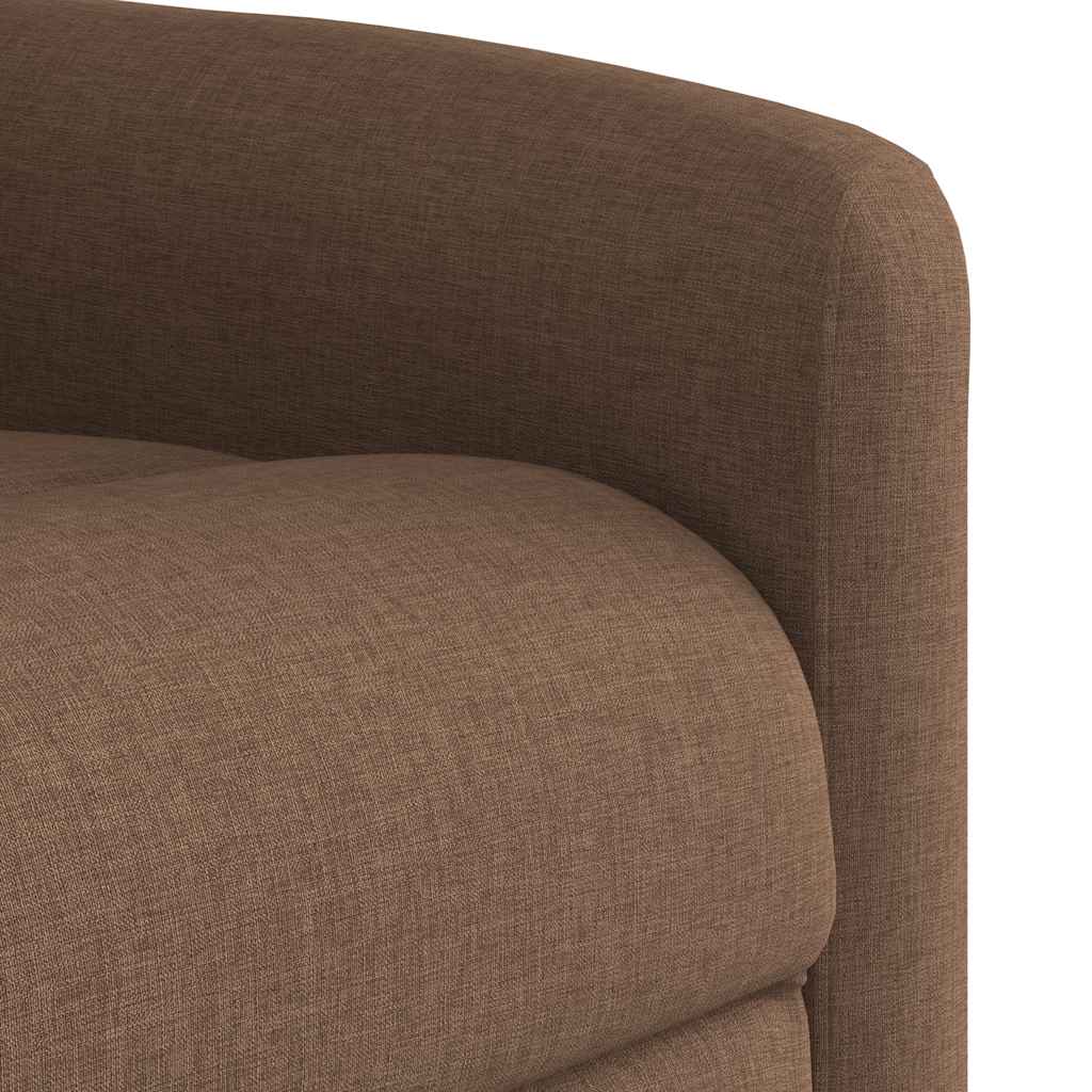 vidaXL Relaxsessel mit Aufstehhilfe Elektrisch Braun Stoff