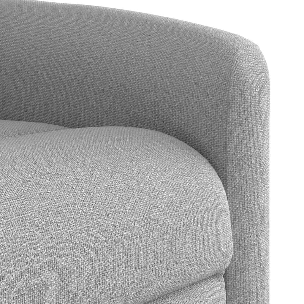 vidaXL Fauteuil releveur électrique gris nuage en tissu