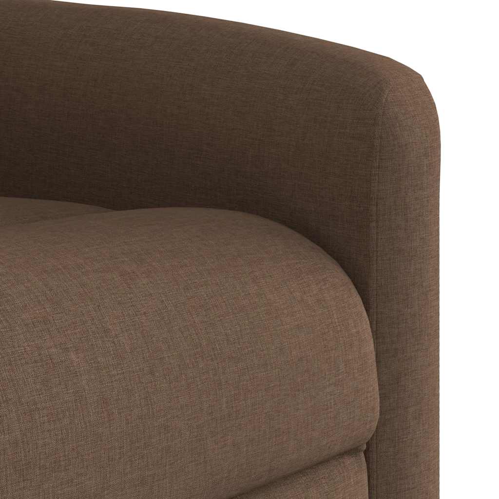 vidaXL Fauteuil de massage électrique releveur en tissu marron
