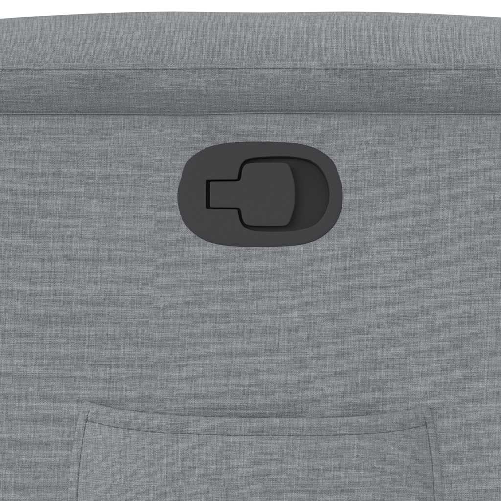 Fauteuil relax électrique avec fonction releveur en tissu gris clair vidaXL