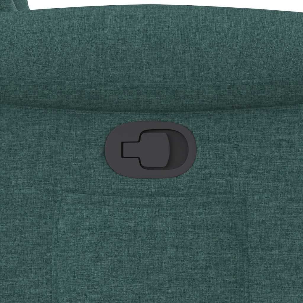 vidaXL Fauteuil relax releveur vert foncé tissu