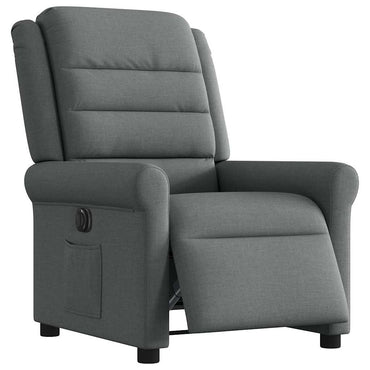 vidaXL Relaxsessel Elektrisch Dunkelgrau Stoff