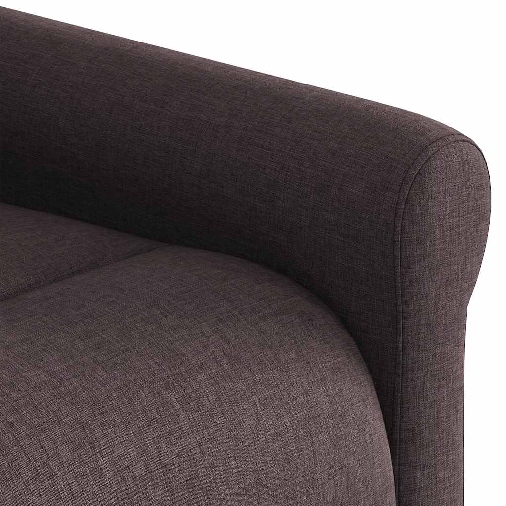 vidaXL Relaxsessel Elektrisch Dunkelbraun Stoff